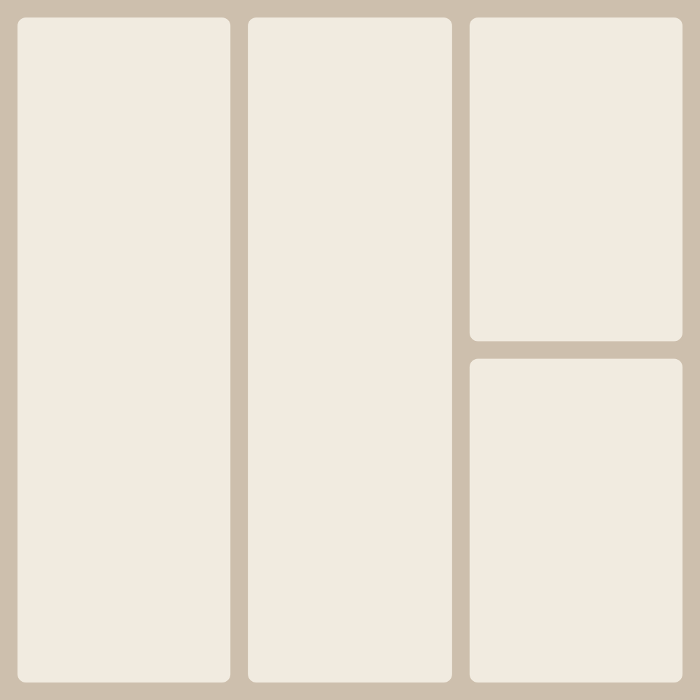 4: Two cols + right pair collage layout — VK cover