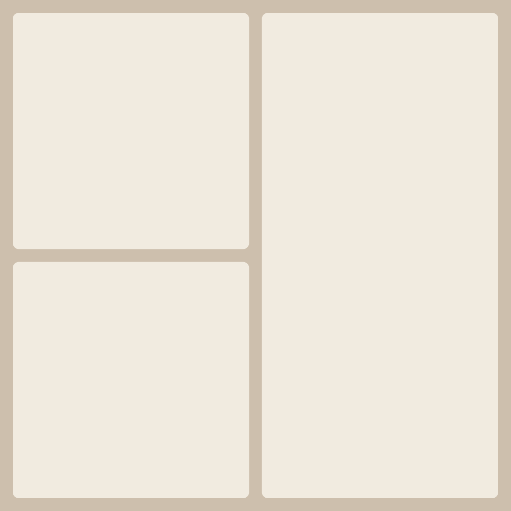 3: Left pair + right hero collage layout — 2K / YouTube banner
